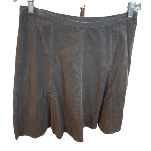 The Territory Ahead Dark Gray Corduroy Skirt Sz 10 - Picture 3 of 9